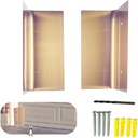 Garage Door Mouse Guard, Garage Door Seal Kit, Garage Door Seal Guard, Prevents Mice from Nibbling and Snakes from Getting in, Protects Your Garage from Weather, Insects and Dust(2pcs) (Shiny Brass)