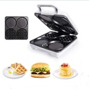 Mini Waffle Maker,Waffle Maker , 3 In 1 Breakfast Cooking Tools Sandwich Maker ， Hamburger Press Burger Maker ， Barbecue Household Kitchen Accessaries