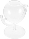 1pc Globe Cocktail Glass Ribbed Drinking Cup Wedding Wine Cup Fashionable Party Goblet