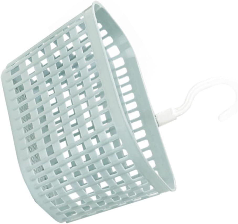 Hanging Drain Basket Kitchen Storage Rack Bathroom Storage Bin Rotatable Hook Plastic Space-saving Organizer