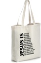 Jesus is My Everything Christian Canvas Tote Bag, Jesus Christ Bible Verse Reusable Shopping Bag.-A11