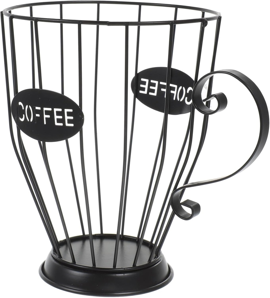 ABOOFAN Coffee Holder Storage Rack for Home Elegant Coffee Organizer Multi Use Basket for Kitchen Counter Easy to Clean for Snacks Storage