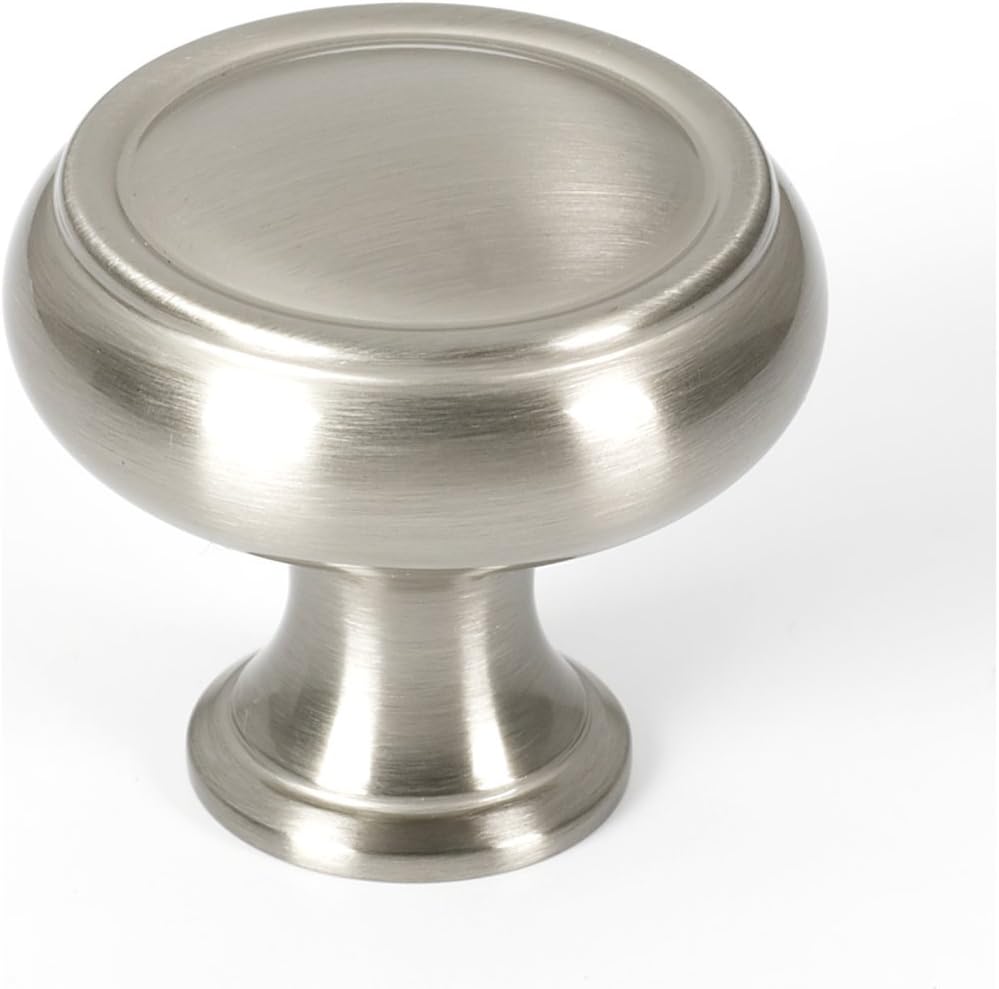 Mushroom Knob Finish: Satin Nickel, Size: 1.25" H x 1.5" W x 1.5" D