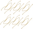PRETYZOOM 6pcs Shaped Invisible Plate Hangers for Wall Decor Steel Plate Holders Art and Photos Vertical Wall Mount Hooks for Home and Commercial Use