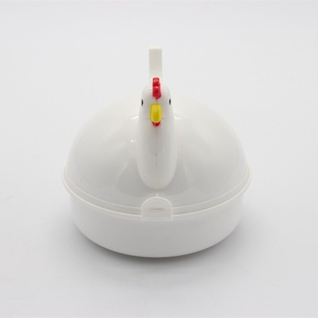 New Chicken-Shaped Egg Cooker – Microwave Egg Boiler & Steamer, 4-Egg Capacity, Kitchen Cooking Tool & Accessories