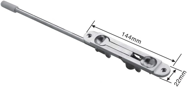 TOGU 2 Pack 10" Solid Lever Extension Flush Bolt For Metal Doors,Aluminum Doors,Steel Doors,Flush Mount Extension Bolt For Commercial Applications,Store,School,Office,Satin Nickel