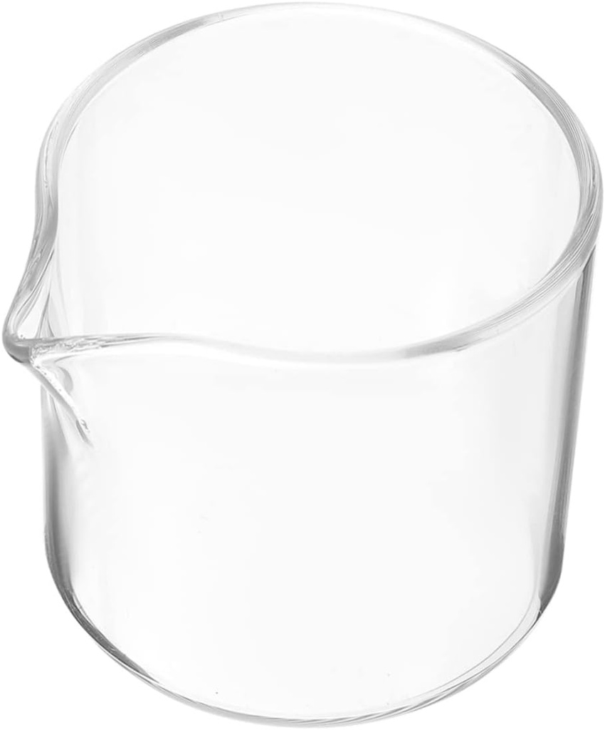 Unomor Milk Jugs Milk Cups Glass for Tea Coffee Sauce Smooth Edges Easy Cleaning Versatile for Home Hotel Restaurant Buffet