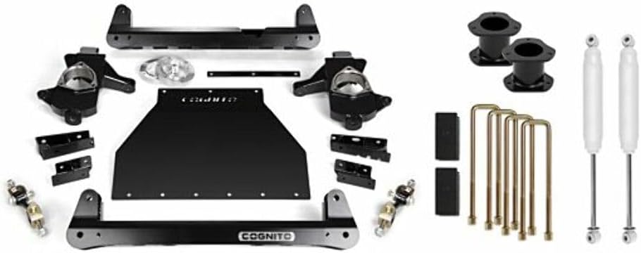 Cognito Motorsports 4-Inch Standard Lift Kit, Compatible with 2014-2018 Silverado/Sierra 1500 2WD/4WD With OE Stamped Steel/Aluminum Arms, 110-P0782