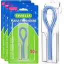 Floss Threaders for Braces, Bridges, and Implants (50 Count (Pack of 3))