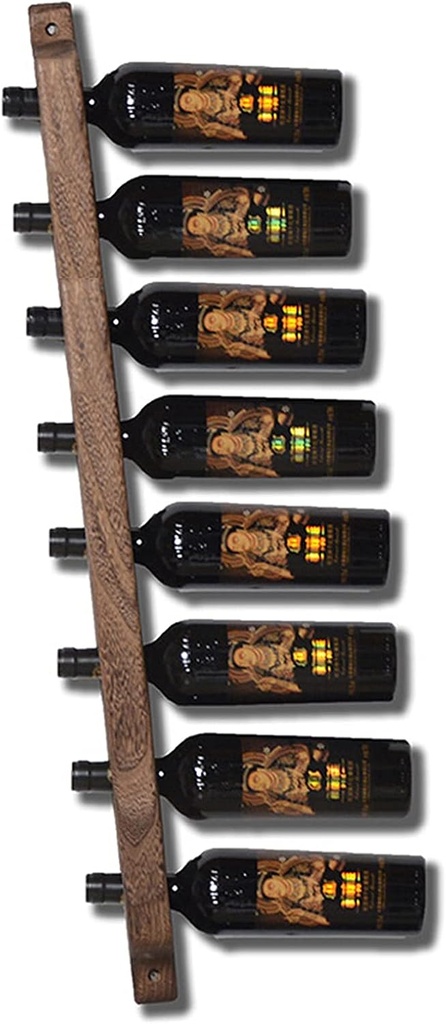 Racks LHA Solid Wood Wine Bottle Wall Mounted Wine Shelf, Bar Wine Cellar Home Decor Display, 90x7x4cm