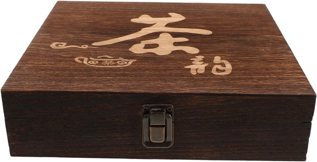 Alipis Vintage Tea Storage Drawer Wooden Desktop Drawer Organizer for Tea Bags