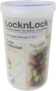 LOCK & LOCK Easy Essentials Twist Food Storage lids/Airtight containers, BPA Free, Tall-44 oz-for Pasta, Clear