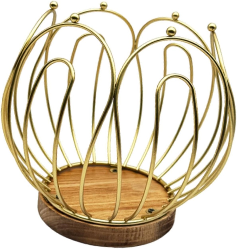 Elegant Coffee Pod Stand for Home And Office Use, Gold