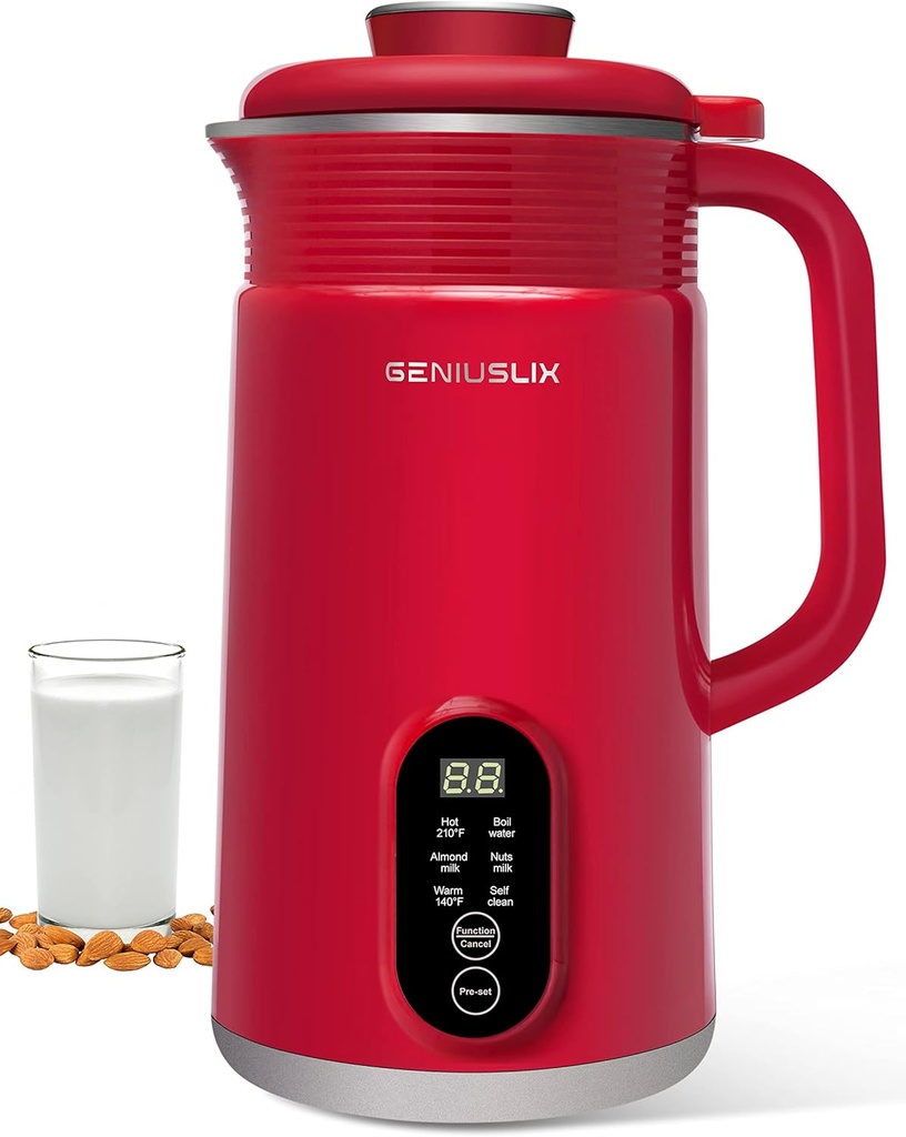 Nut Milk Maker Machine for Homemade, Plant-Based Milk with Auto Clean & Temperature Control Soy Milk Maker, Non-Dairy Beverages- Almond/Coconut/Cashew/Oat Milk Machine Maker