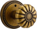 Antique Brass Door Knobs Interior Privacy Door Knob with Lock for Bedroom and Bathroom,Zinc Alloy 1 Pack