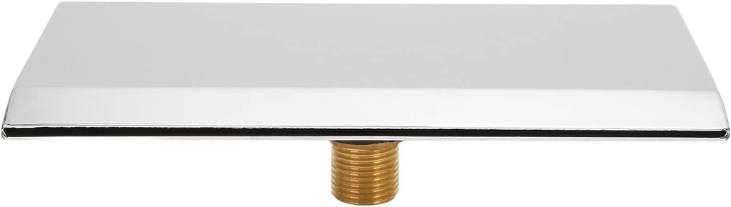 Wall Mount Bathtub Faucet, Silver Waterfall Tub Faucet Nozzle, Waterfall Tub Filler Spout for SPA Bathroom Pool Swimming Pool, G1/2 External Thread