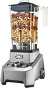 JAWZ High Performance Blender, 64 Oz Professional Grade Countertop Blender, Food Processor, Juicer, Smoothie or Nut Butter Maker, Variable 10 Speed Easy Control Dial, Stainless Steel Blades, Silver