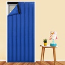 SYTH Thermal Insulated Door Curtain,Household Soundproof Thicken Front Door Curtain,Noise Reducing Blackout Panel Drapes,Windproof Waterproof for Air Conditioner Heater Room/Kitchen