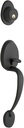 Single Cylinder Entrance Handleset Finish: Black
