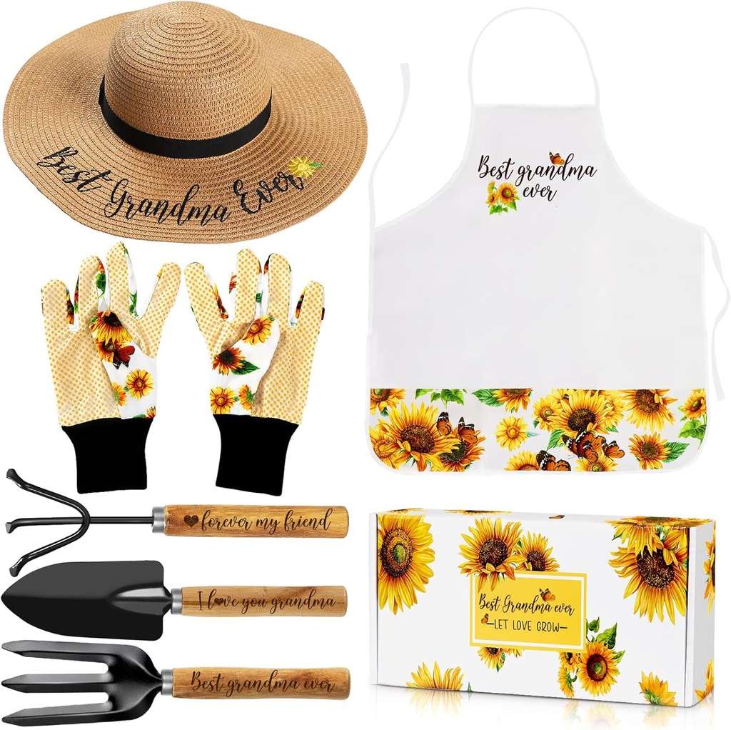 Gifts for Grandma - Grandma Garden Gifts - Birthday Gifts Ideas for Grandma Granny - Gardening Accessories Outdoor, Garden Tool Set Gift for Plant Lover Grandma Starter, Grandma