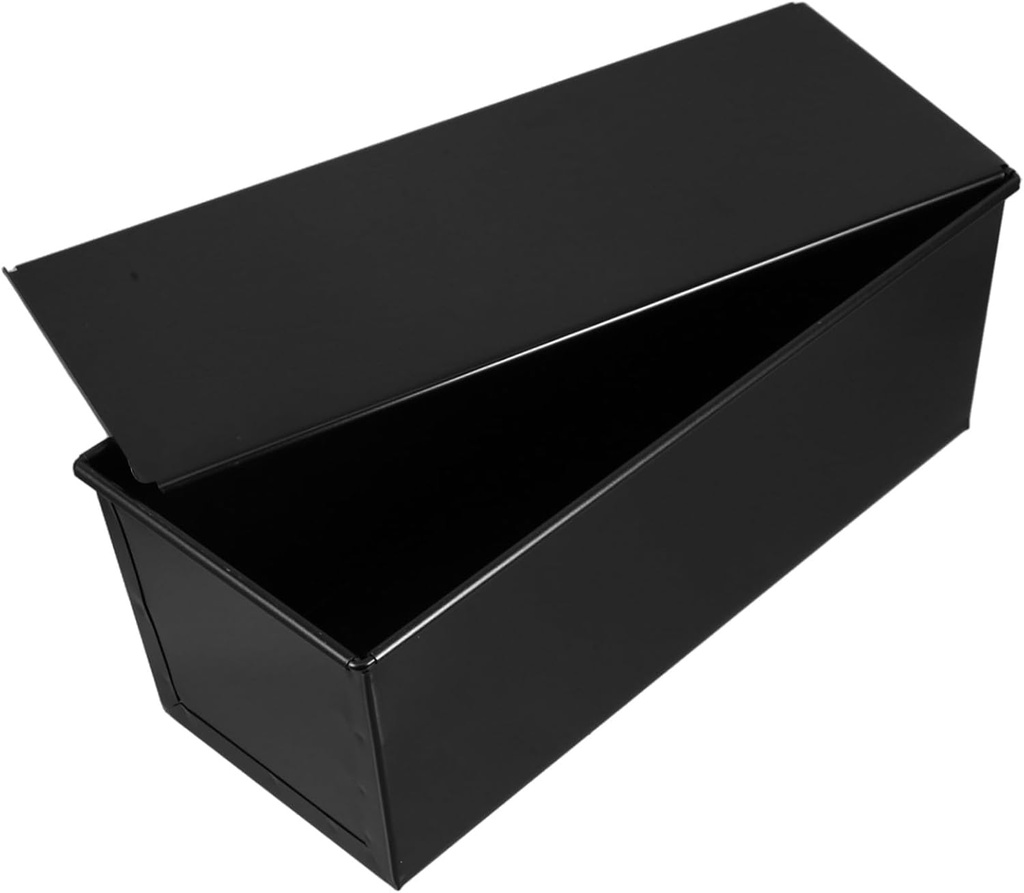 Cabilock Black Bread Mold Nonstick Toast Box with Lid Bakeware for Homemade Loaf Baking Bread Lovers