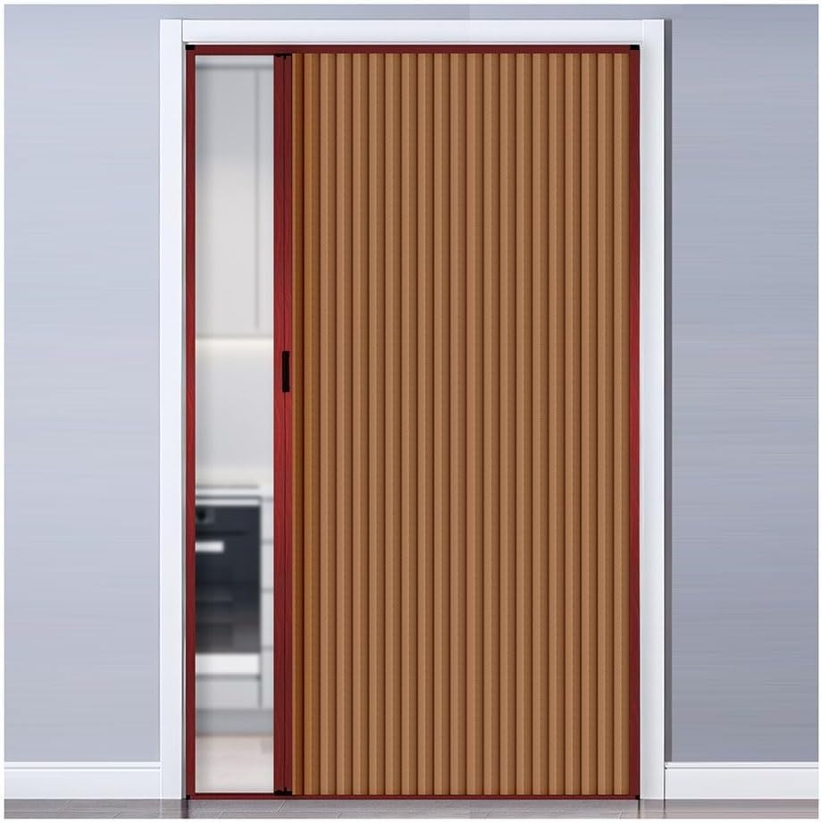 Customize Interior Sliding Door, Invisible Folding Accordion Doors, Retractable Room Divider/Closet Door Space Saving for Bedroom Living Room Doorway(47.2x47.2in)