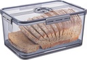 Airtight Bread Box with Time Recording Dial, Large Capacity Food Storage Container for Bread, Fruits, Vegetables, and Grains, BPA-Free Plastic(Large size)