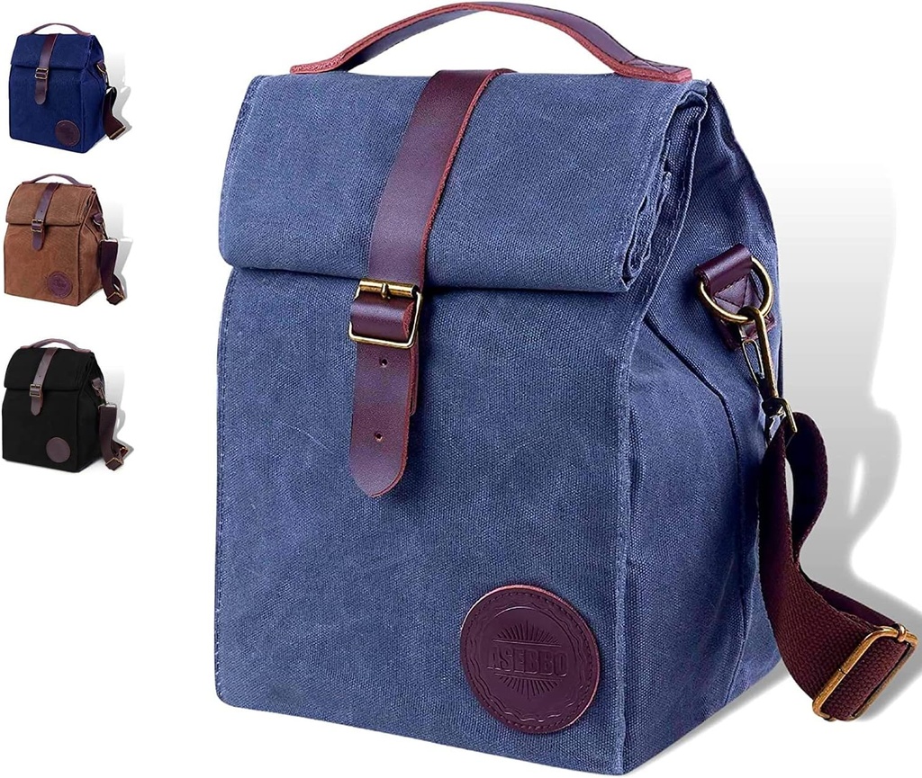 ASEBBO Insulated Lunch Bag for Women & Men (Grey)