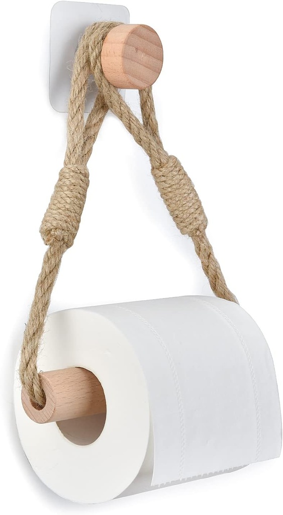 Toilet Paper Holder Toilet Roll Holder Self Adhesive Boho Decor Antique Industrial Wall-Mounted Towel Rack Bath Towel Rings Bathroom Accessories