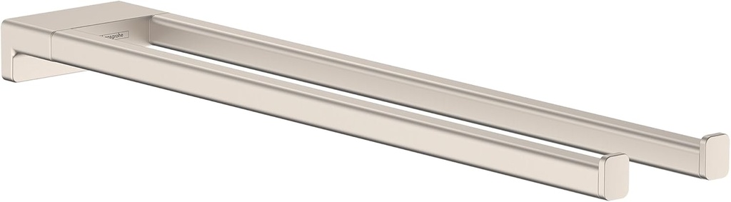 Hansgrohe AddStoris Modern Towel Holder in Brushed Nickel, 41770820