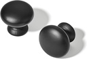 TUNNY 10 Pack Cabinet Knob- Matte Blcak Furniture Hardware Handles for Kitchen Cabinets Bedroom Dresser Wardrobe Cabinet Pulls