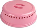 Crisp Pink Microwave Splatter Cover for Food, Plates & More - Splatter-Proof Lid & Accessories - Durable, Easy-Clean Dish Cover for Microwave Oven