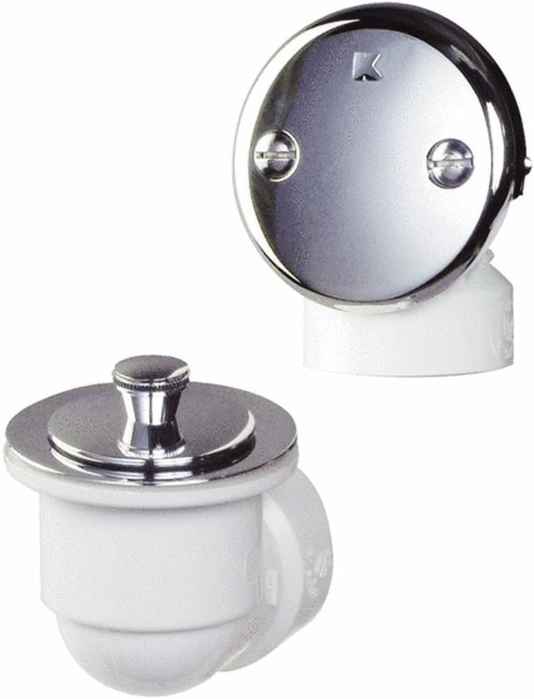 Schedule 40 - PVC - Bathtub Drain Stopper - Brass Lift 'N Turn