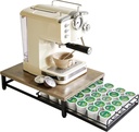 IBUYKE Coffee Pod Drawer Holder for K Cup, 35 Capacity Capsule Pods Storage Organizer,Under Coffee Pot Storage Drawer, Home Kitchen Coffee Pod Holder Counter Coffee Station,Greige UTCJ001Y