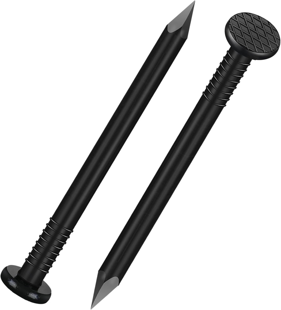 3 inch Hardware Nails, (90pcs) 1 lbs Black Nails, Nails for Hanging Pictures, Long Nails, Wall Nails, Wood Nails