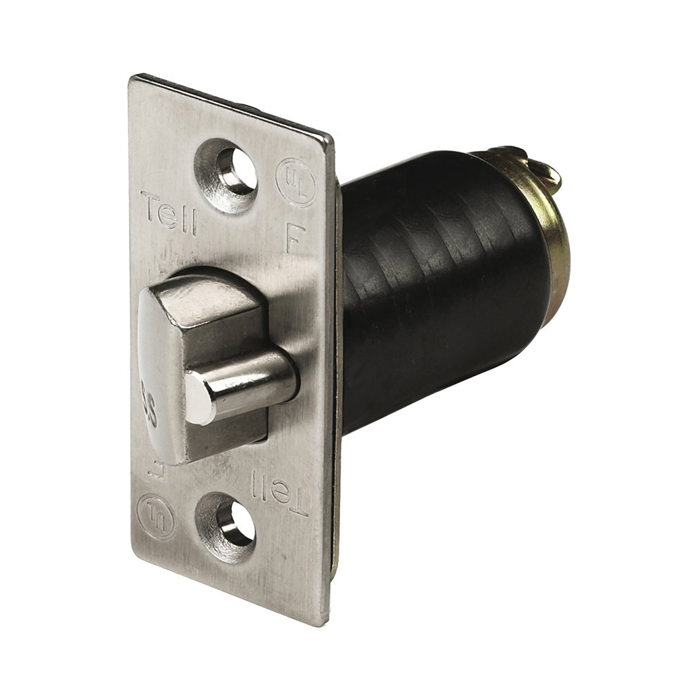 Tell Latch GR2 CYL 238 GRD 32D Guarded Cylindrical Satin Stainless Steel Latchbolt, 2-3/8"