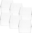 6pcs Square Tiramisu Box Cake Carrier Dessert Packaging Box Cake for Wedding Party Hotel