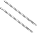 uxcell 2pcs Straight Flute Screw Taps 8-32 UNC 2B Thread 4" Extra Long HSS6542 Machine Threading Milling Tap Tapping Tools