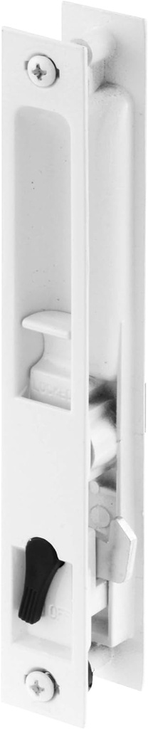 Prime-Line C 1226 Diecast Non-Keyed Patio Sliding Door Handle Set for 1 In. to 1-1/8 In. Thick Sliding Glass Doors, White (Single Pack)