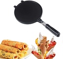 Waffle Maker Nonstick Pan, Aluminum Alloy, Crispy Egg Roll Cone Mold Baking Pan, Ice Cream Cupcake Pancake Maker Cake Bakeware Cooking Tools for Kitchen Gas Heating,17cm