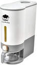 CookBuddy Rice Dispenser - 25 lb Airtight Rice Storage Container - Grain Dispenser