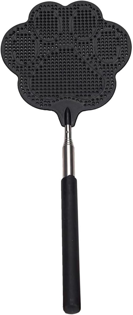 Fly Swatter, Elescopic Fly Swatters, FlySwatter for Indoors with Stainless Steel Handle 1PCS