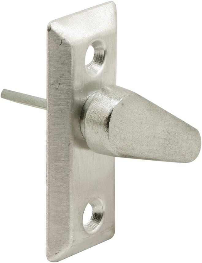 Prime-Line E 2034 Steel Pin Diecast Lever Sliding Door Latch Lever and Plate, Hollyview (Single Pack)