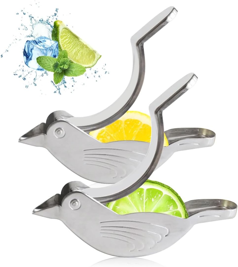 2pcs Lemon Juicer, Manual Lemon Squeezer Portable Lime Juicer, Bird Shape Hand Press Juicer for Orange Lemon Lime Pomegranate (2pcs)