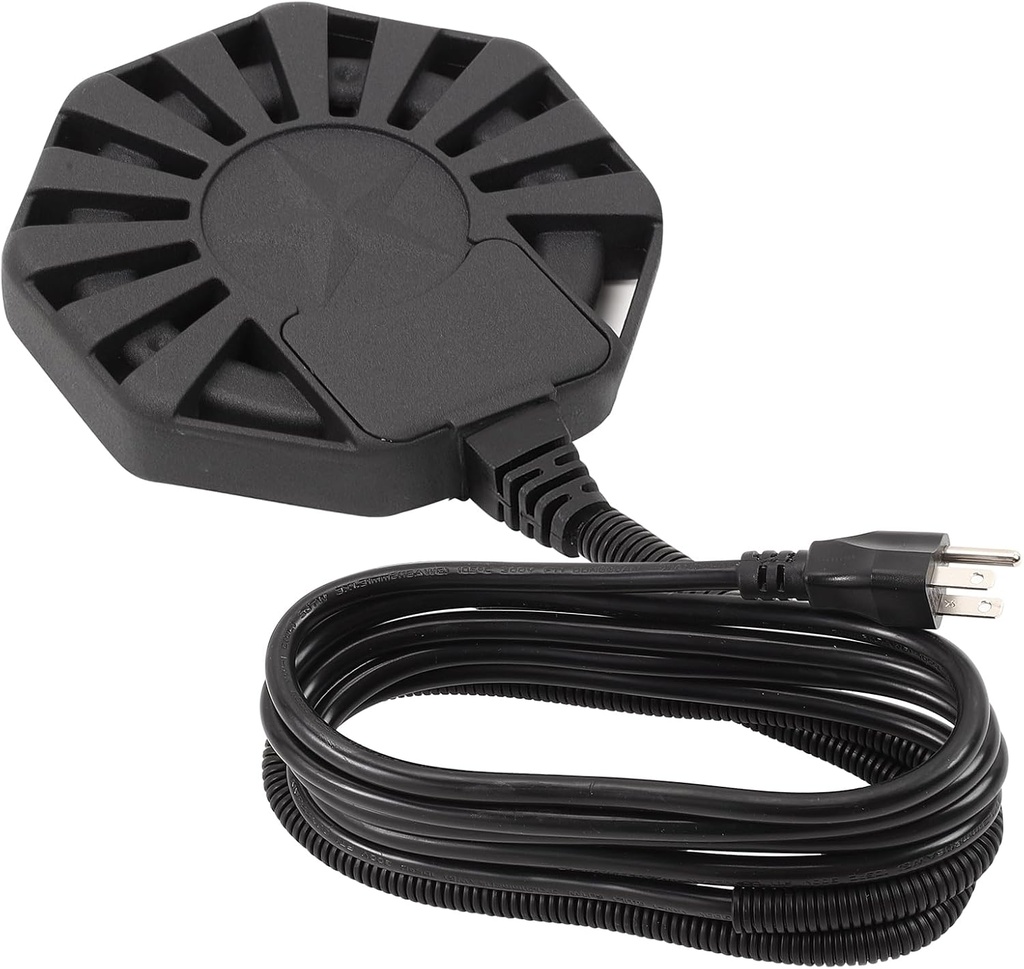 500Watt Outdoor Aluminum Cast Pond De-icer, Thermostatic Control Bird Bath Heater,Chicken Water Heater,Stock Tank Heater for Livestock Poultry Cows,Horses,Birds,Wildlife Drinking for Winter