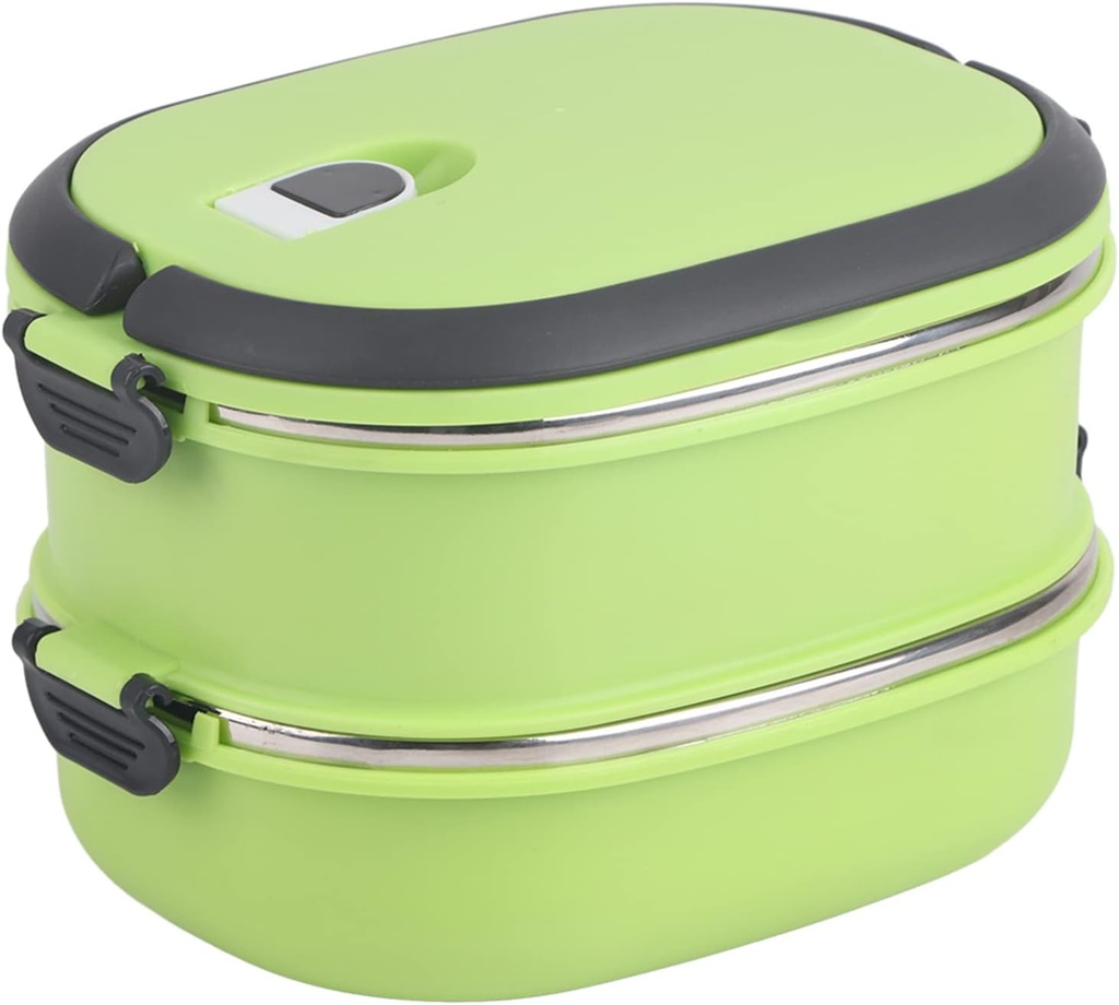 LIZEALUCKY Thermal Bento Lunch Box with Stainless Steel Thermal Insulation, 1-3 Layers of Food Containers for Adult Pack Food Suitable for Work Office (2-Layer)