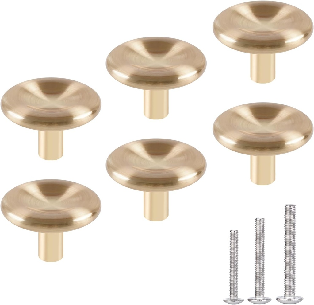 NEGS 1.57-inch Brushed Bronze Cabinet knobs Dresser knobs Drawer knobs Gold Cabinet10-Piece Set (Solid 43g) Liquidation of Inventory