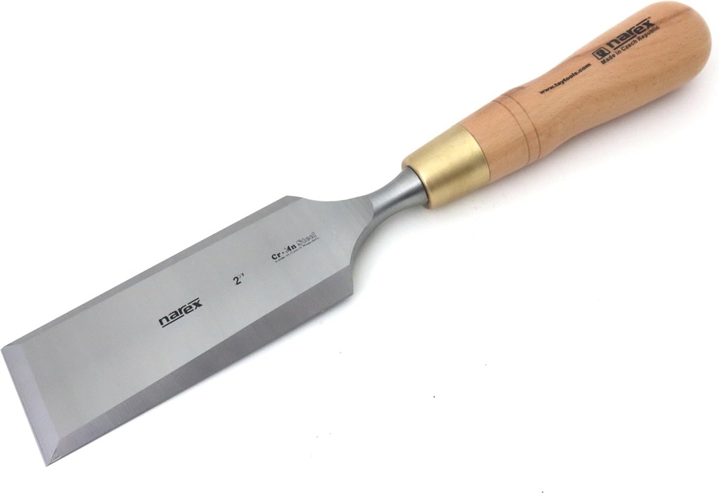 Narex Imperial Bevel Edge Chisel - 2", Beech Handle with Brass Ferule