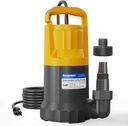 Acquaer 1HP Sump Pump, 4345GPH Submersible Water Pump for Water Removal in Hot Tubs, Pools, Basements, and Garden Ponds