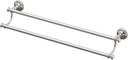 Gatco 4124 Tavern 24" Double Towel Bar, Polished Nickel